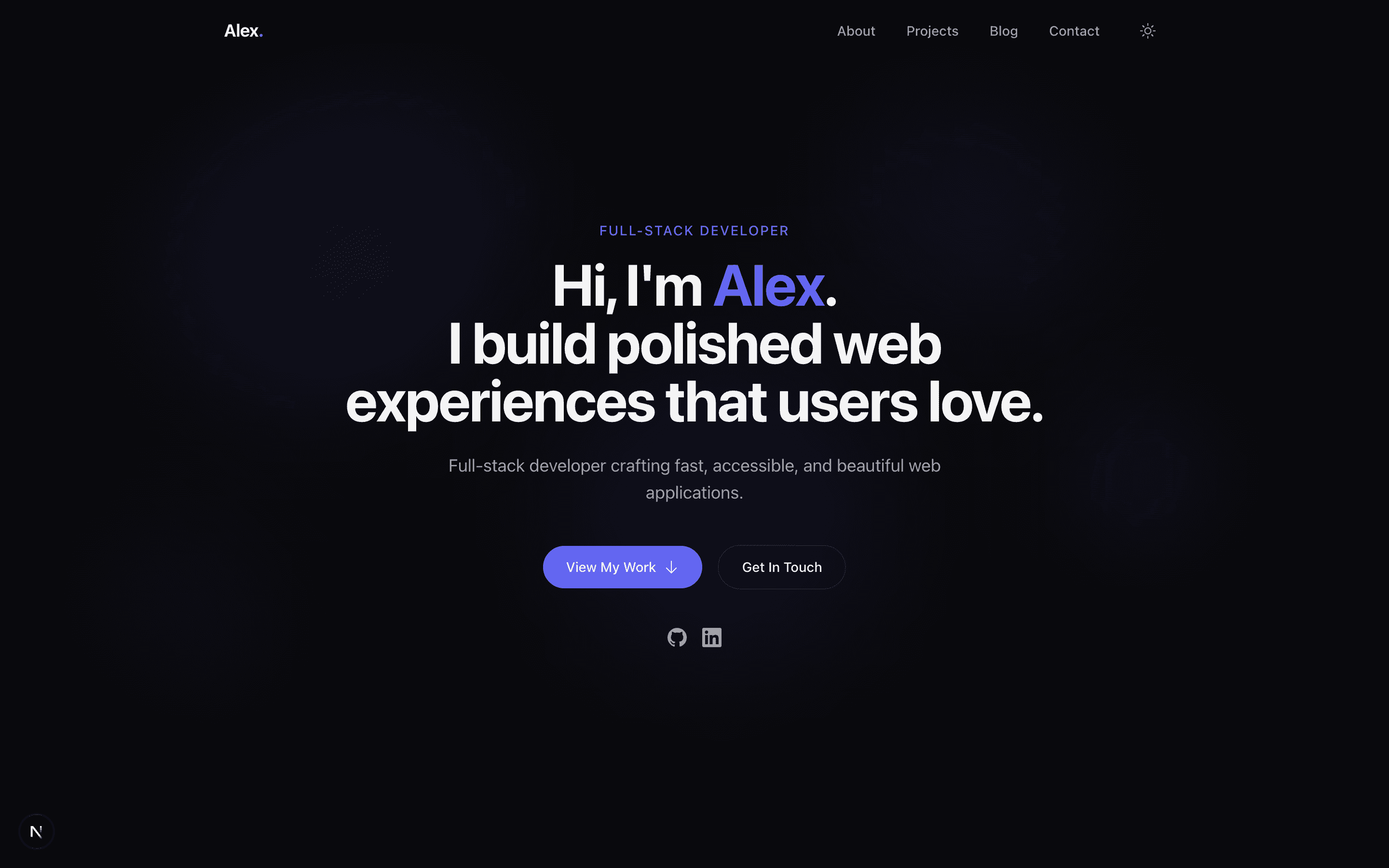 PortfolioX Starter preview